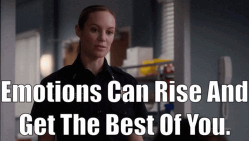 Woman in Police Uniform Emotions Can Rise