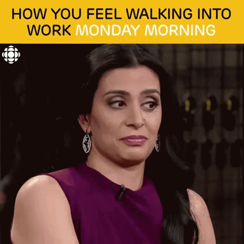 Woman in Purple Dress How You Feel Monday Morning