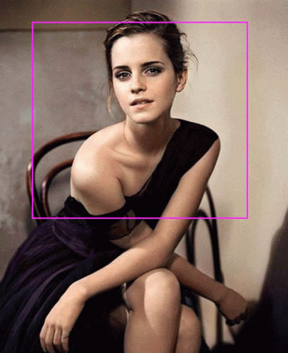 Woman In Purple Dress In Pink Chair GIF