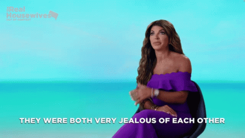 Woman In Purple Dress Jealous GIF