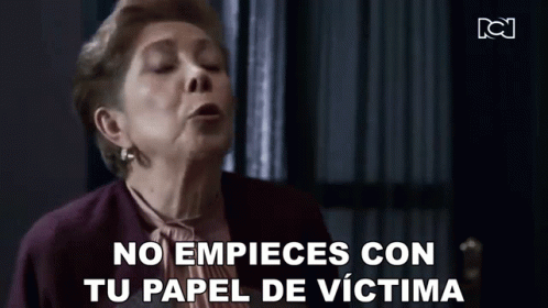 Woman In Purple Jacket Making Funny Face Says No Empieces Con Tu Papel De Victima GIF
