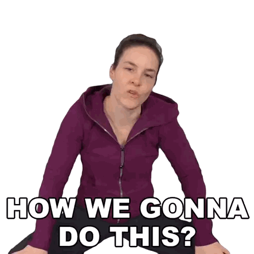 Woman in Purple Jacket Saying How We Do This