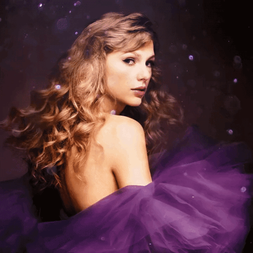 Woman in Purple Tulle Dress
