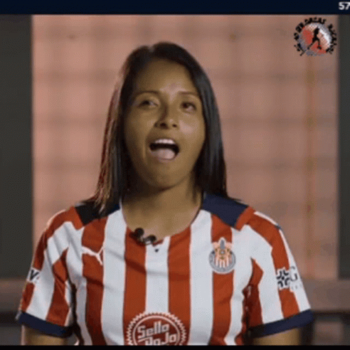 Woman In Red And White Striped Shirt Sella Jojo GIF