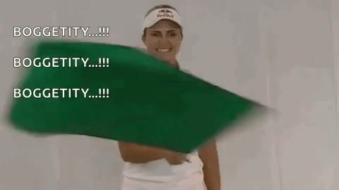 Woman in Red Bull Hat Holding Green Cloth