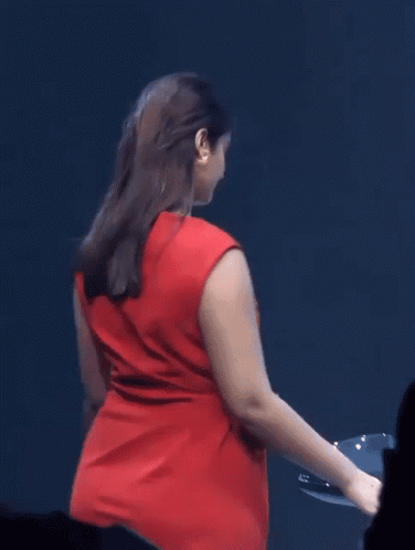Woman in Red Dress