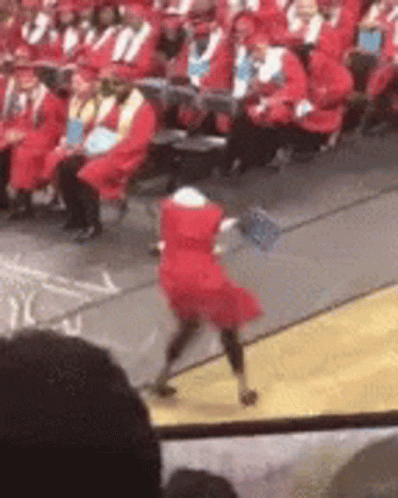 Woman In Red Dress Dancing GIF