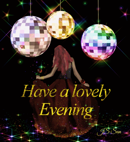 Woman in Red Dress Have a Lovely Evening