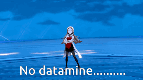 Woman in Red Dress Saying No Datamine
