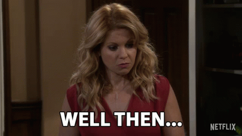 Woman In Red Dress Saying Well Then Netflix GIF
