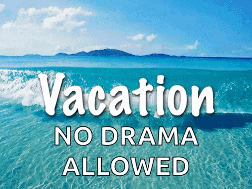 Woman in Red Dress Saying You Get a Vacation And You Get a Vacation