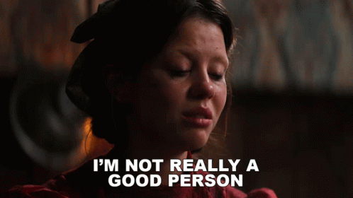 Woman in Red Dress Says Not Really a Good Person