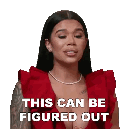 Woman in Red Dress Says This Can Be Figured Out
