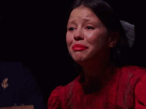 Woman in Red Dress Screaming