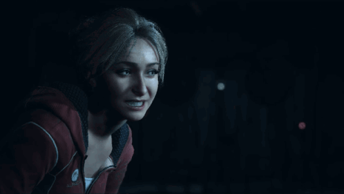 Woman In Red Hoodie Saying Aeria GIF
