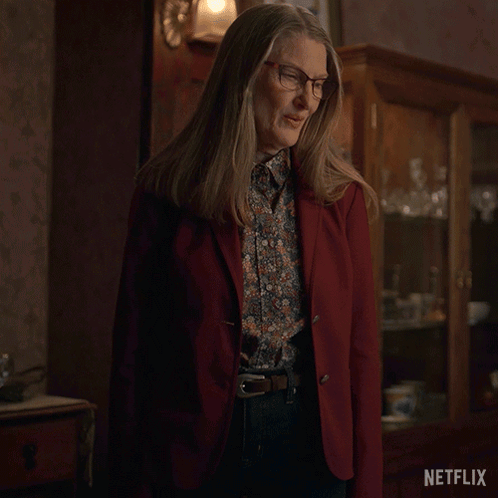 Woman In Red Jacket Says What's Wrong Netflix GIF