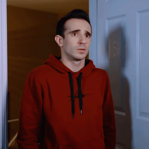 Woman In Red Shirt And Goggles Saying No No No No GIF