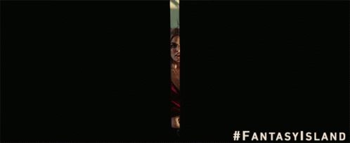 Woman in Red Top at #FantasyIsland Door