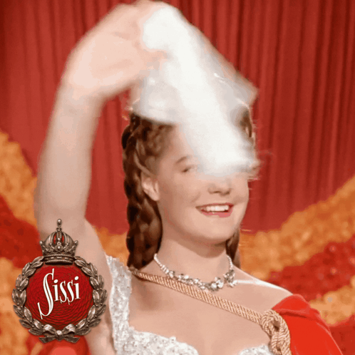 Woman In Santa Hat With Feliz Navidad GIF