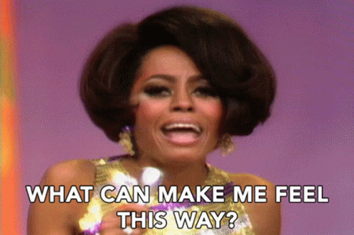 Woman in Sequined Dress Asking What Can Make Her Feel This Way