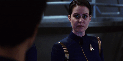 Woman In Star Trek Uniform This Is Discovery GIF
