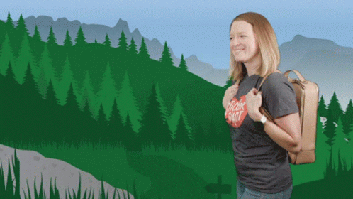 Woman In Sticker Giant Shirt GIF