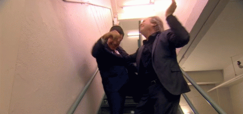Woman in Suit Saying Yeah at BET Logo