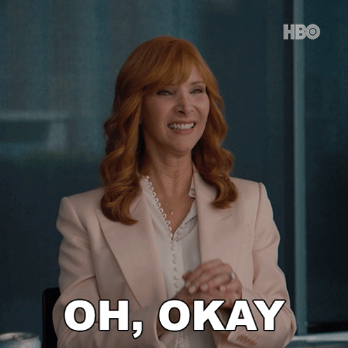 Woman in Suit Says Oh Okay HBO