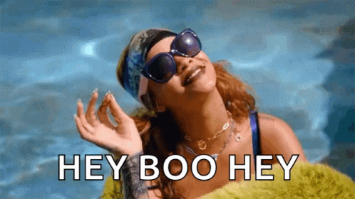 Woman in Sunglasses and Bandana Hey Boo Hey