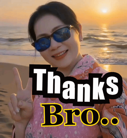 Woman in Sunglasses Giving Peace Sign Thanks Bro