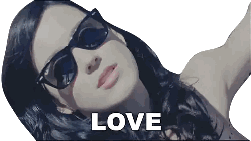 Woman in Sunglasses Lying Down Love