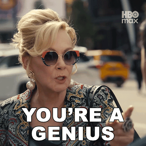 Woman In Sunglasses Pointing You're A Genius GIF