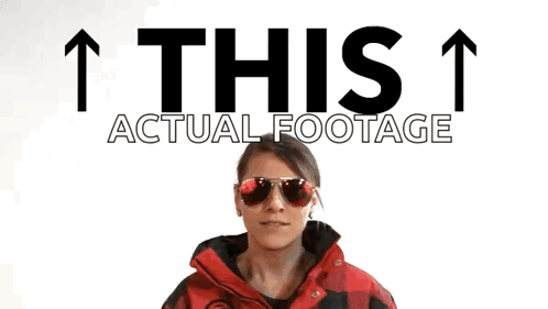 Woman in Sunglasses Saying This