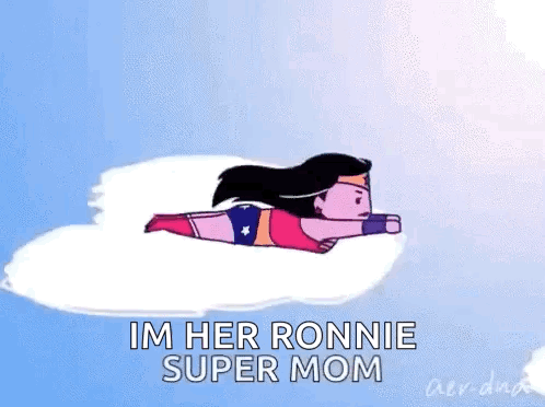 Woman in Superhero Costume Flying