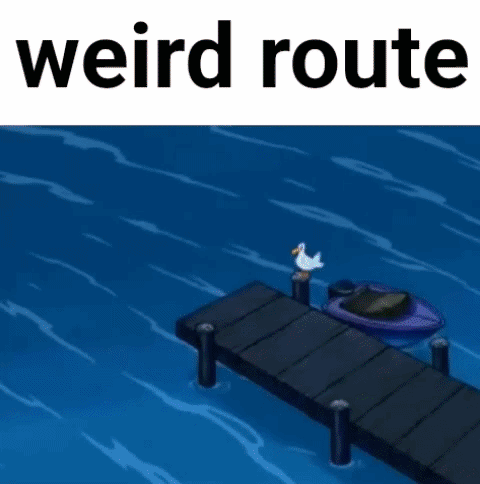 Woman in Superhero Costume Saying Weird Route
