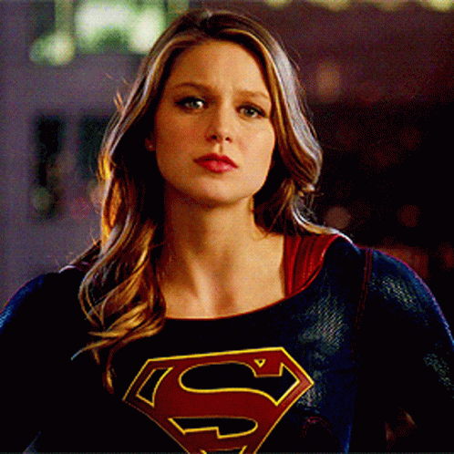 Woman In Superman Costume GIF