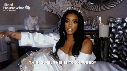 Woman In Wedding Dress This Is Me Confused GIF