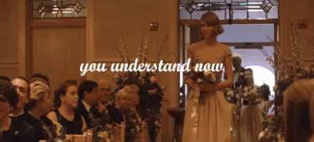 Woman in Wedding Dress Walking Down Aisle