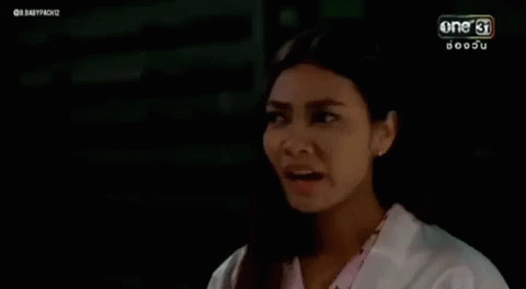 Woman in White Coat Making Funny Face