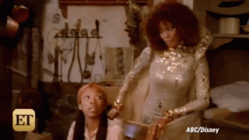 Woman In White Dress And Kid With ABC Disney GIF