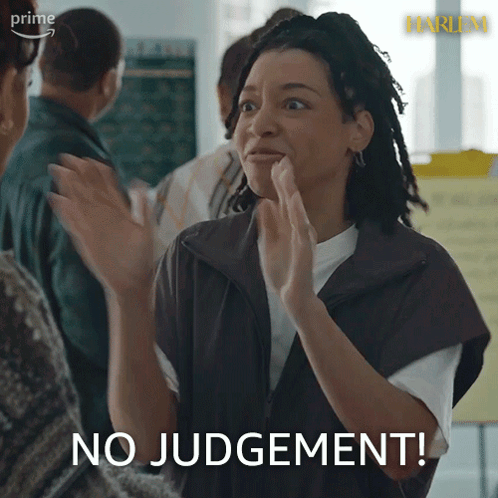 Woman In White Dress Asks Don't You Feel Ashamed GIF