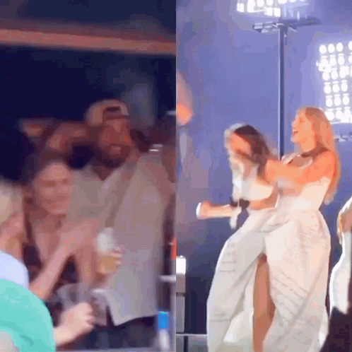 Woman in White Dress Dancing