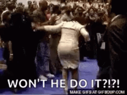 Woman in White Dress Dancing With Won t He Do It
