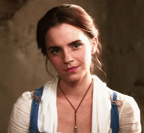 Woman In White Shirt And Blue Overalls GIF