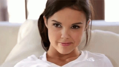 Woman in White Shirt Making Funny Face