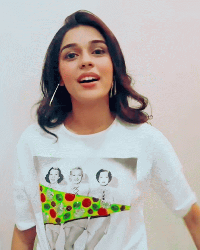 Woman in White Shirt Says Love You