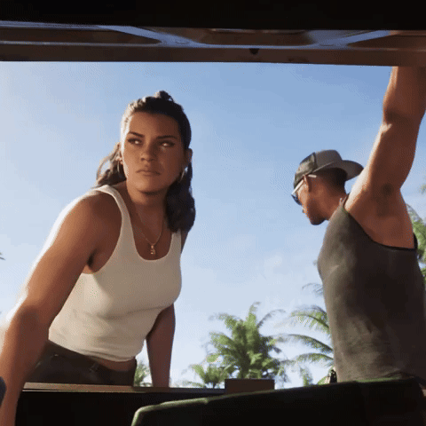 Woman in White Tank Top Next to Man in Baseball Cap
