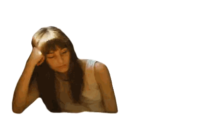 Woman in White Tank Top Resting Head