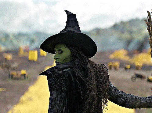 Woman in Witch Costume Standing in Field