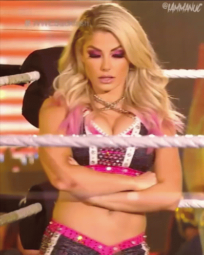 Woman in Wrestling Ring Crossed Arms I Am Maniac